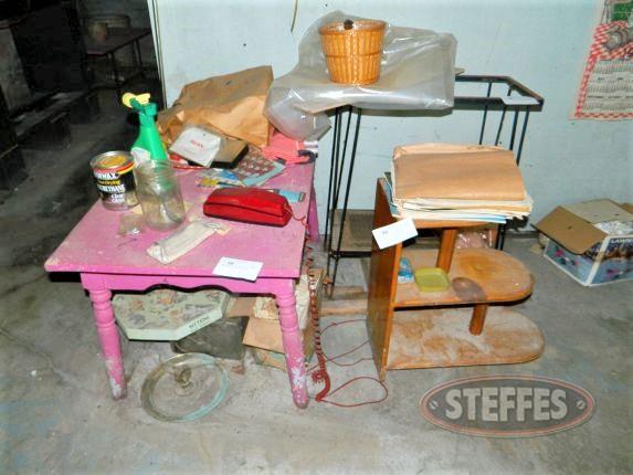 Table- shelf- and plant stand and contents_2.jpg